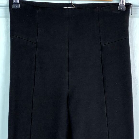Good American Black Ponte Boss Pants Skinny High Rise Stretch Ankle Zipper Sz 2 - Picture 7 of 14
